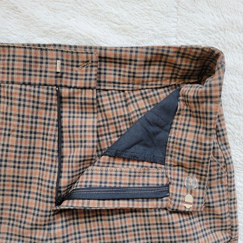 Urban Outfitters Brown Checkered Plaid Cargo Jogger Pants - Picture 4 of 5